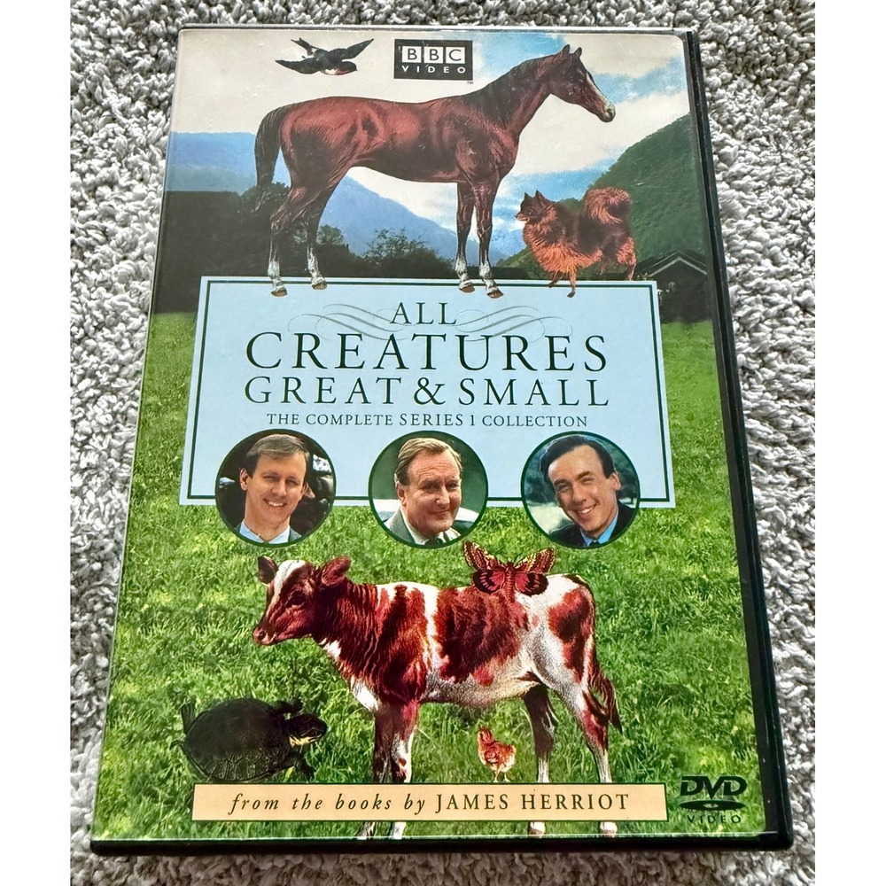 BBC All Creatures Great & Small Series 1 DVD 4-Disc Set Excellent James Herriot